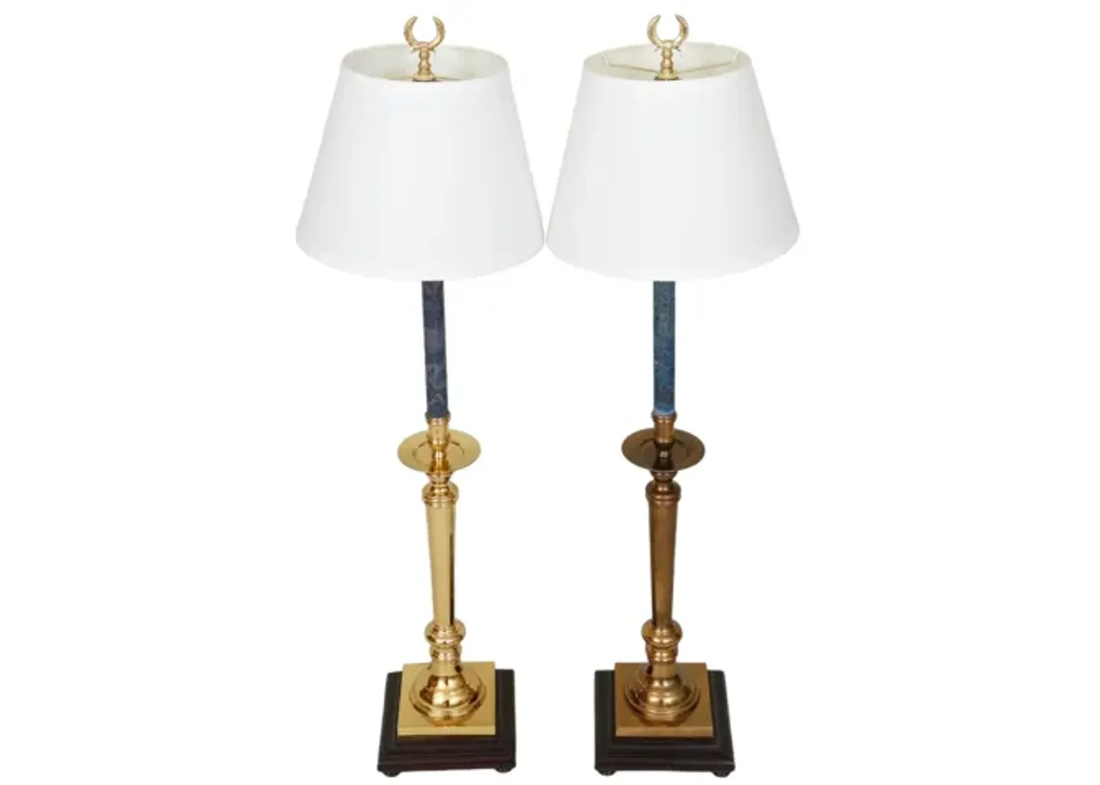 Ethan Allen Table Lamps - a Pair - gold