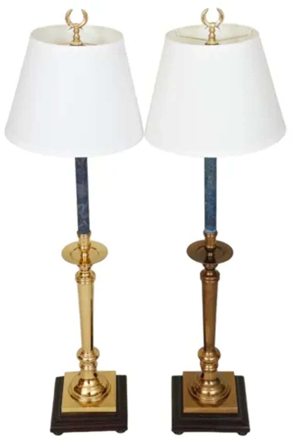 Ethan Allen Table Lamps - a Pair - gold