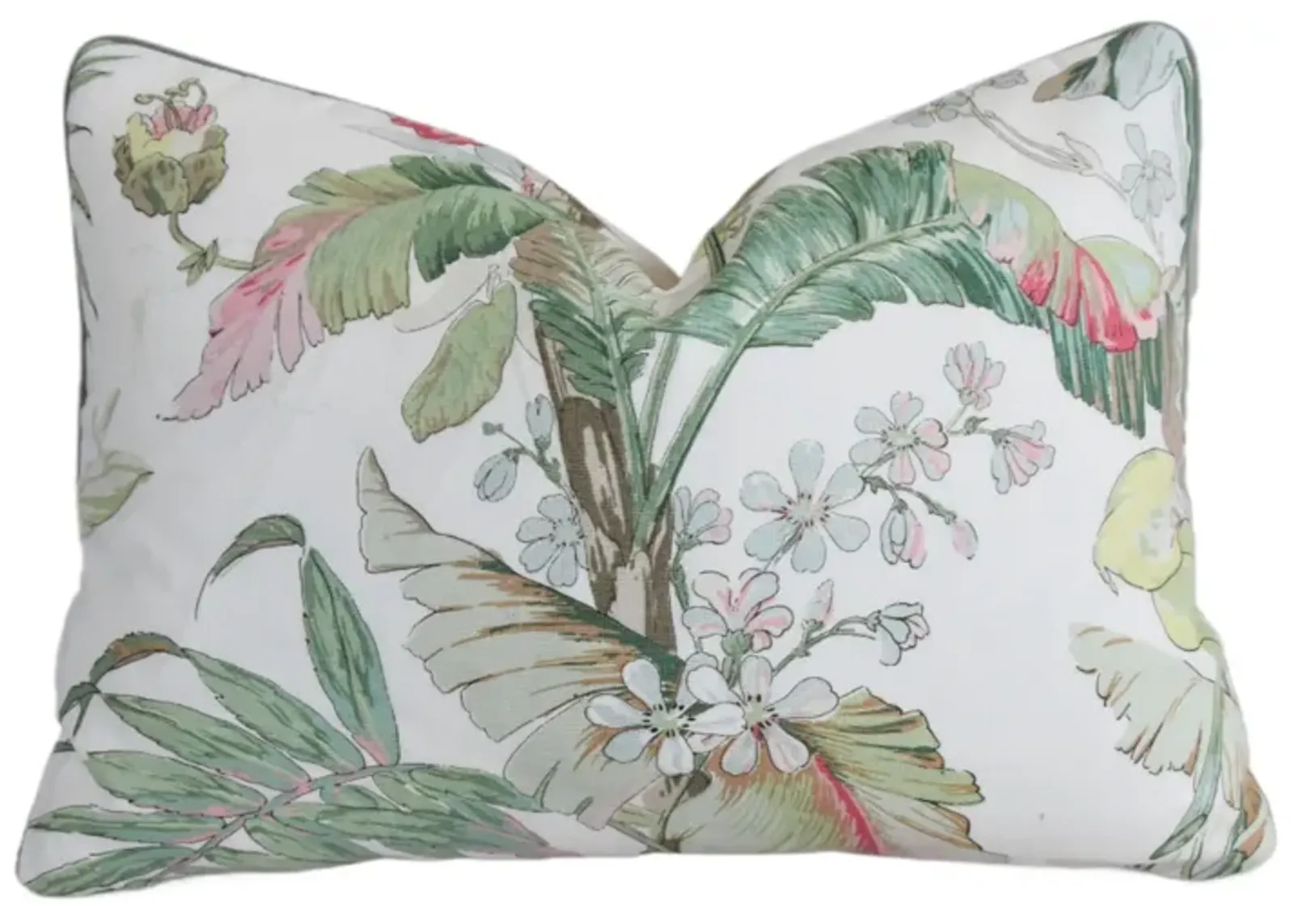 Schumacher Tropique Floral Leaves Pillow