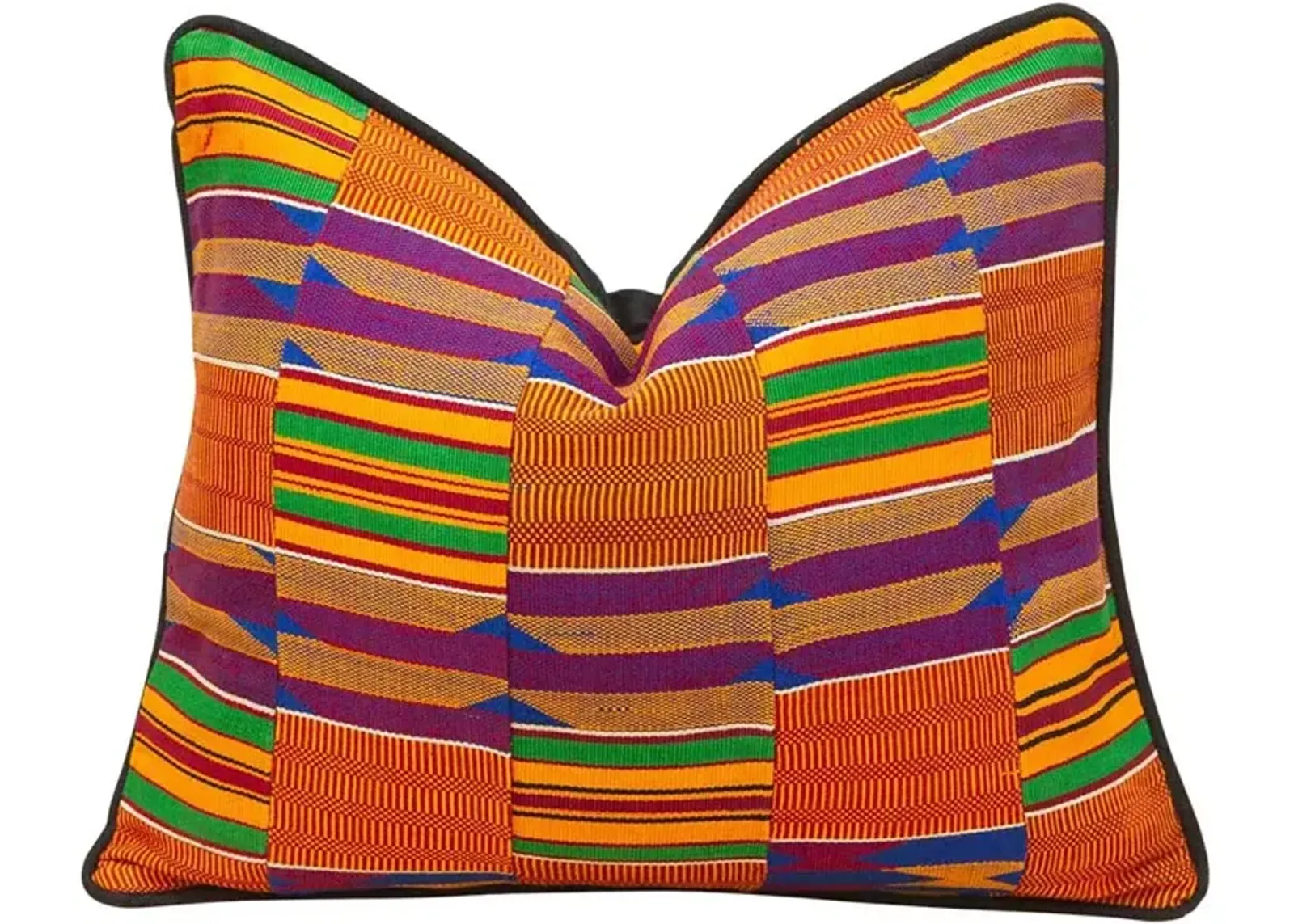 Adwa Vintage African Kente Pillow Cover