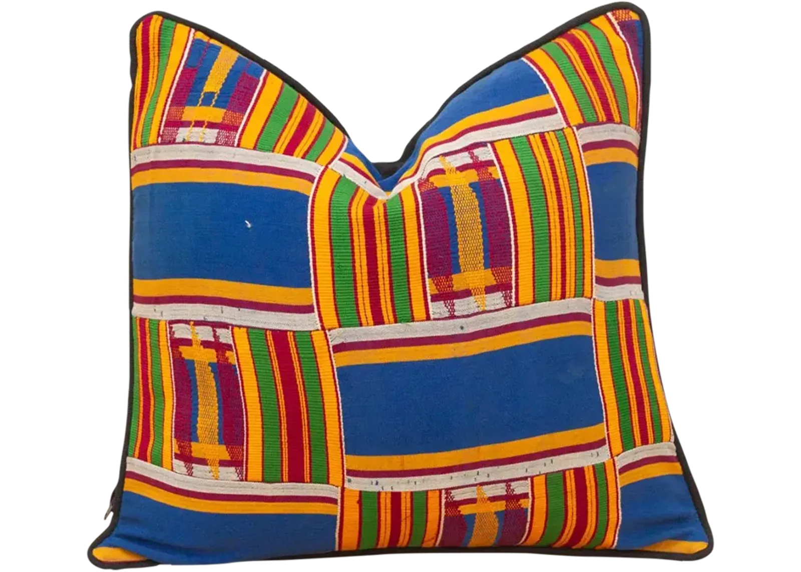 Kofi Vintage African Kente Pillow Cover