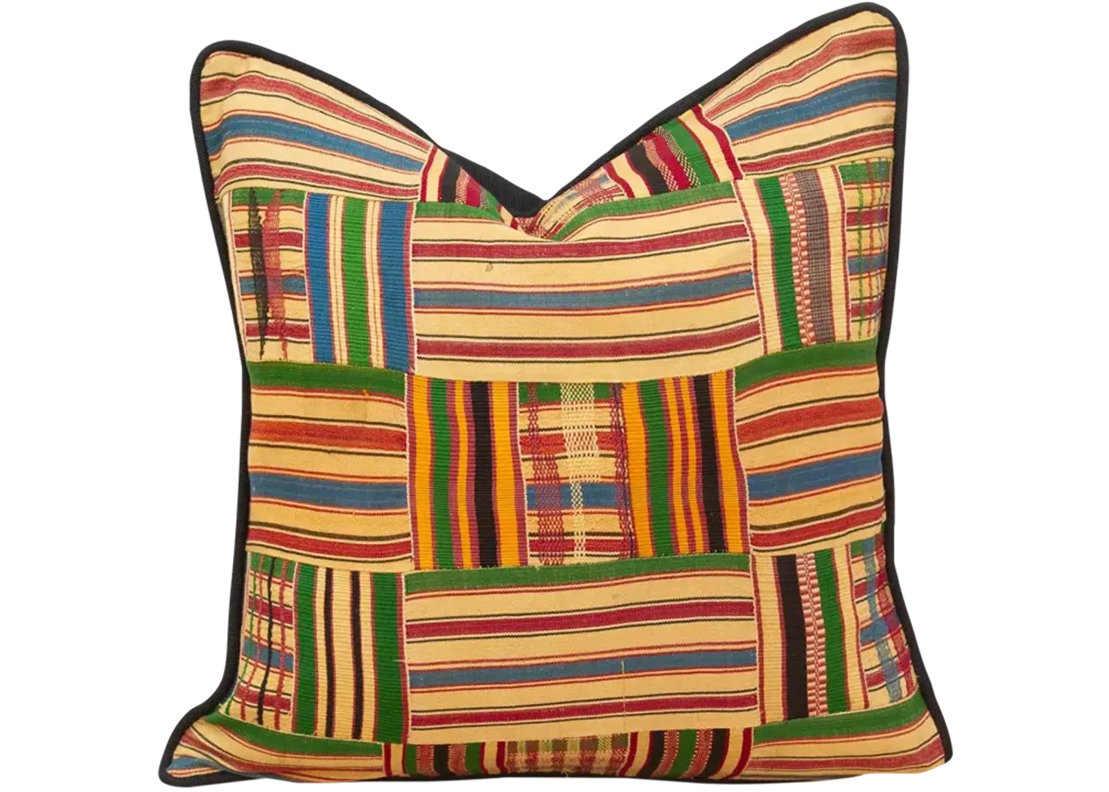 Obaabaa Vintage Kente Pillow Cover