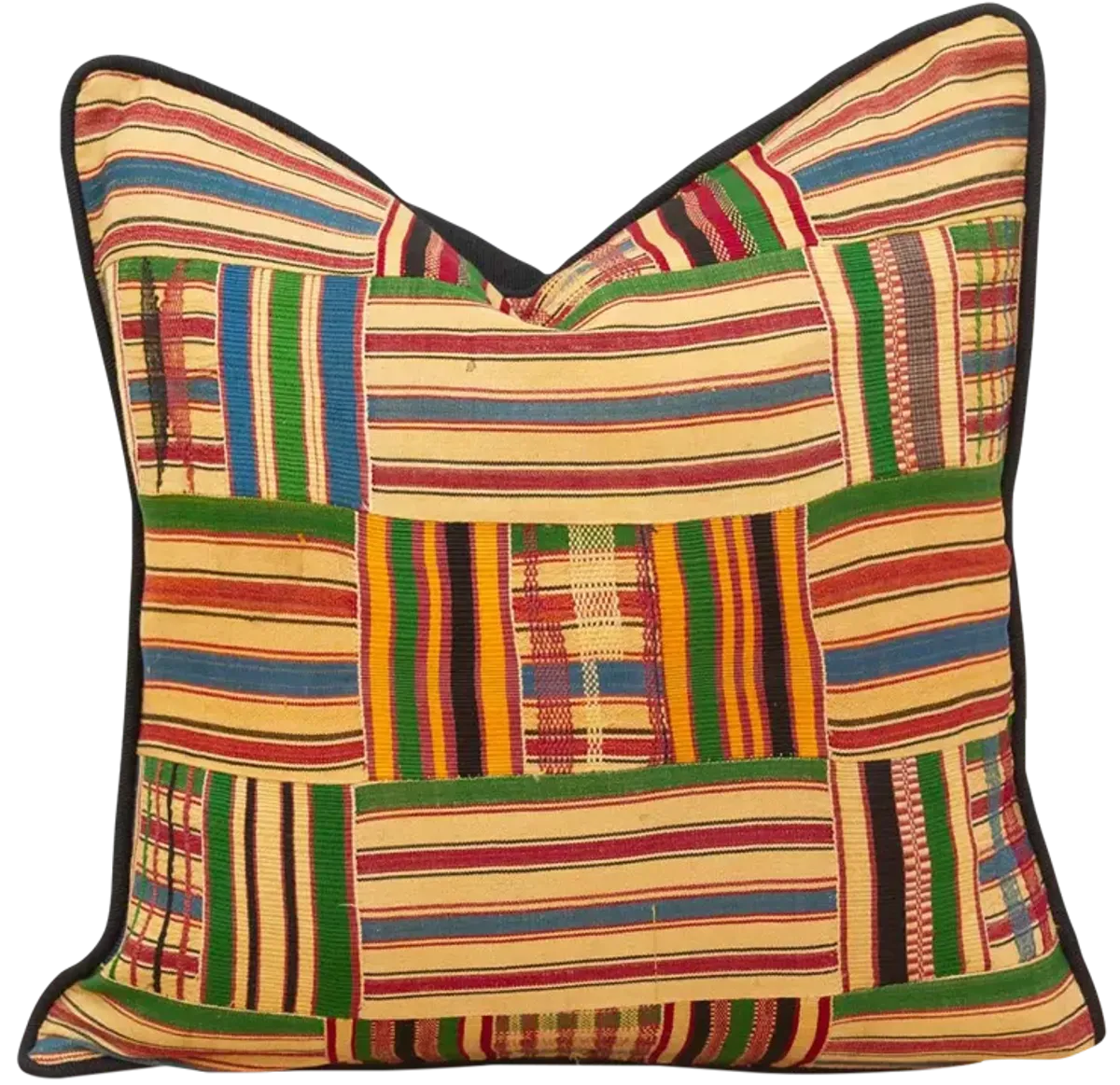 Obaabaa Vintage Kente Pillow Cover