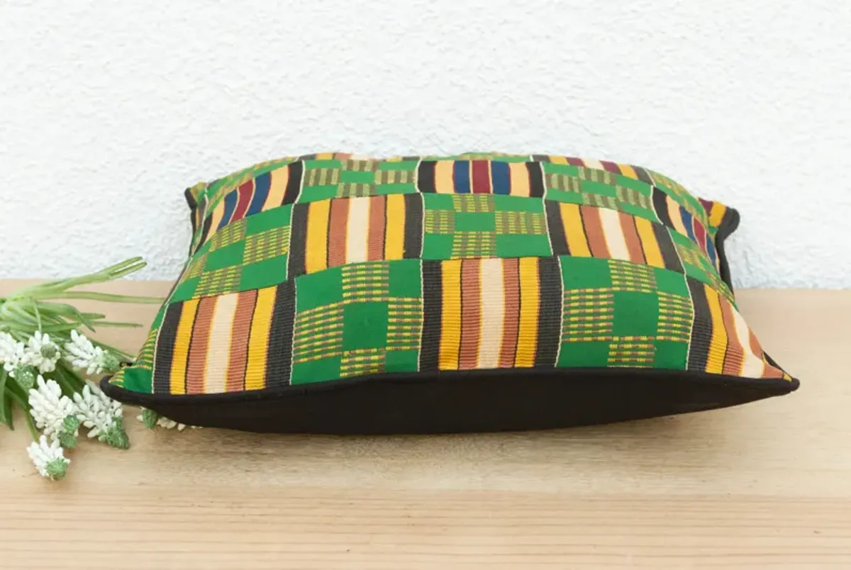 Esi Vintage African Kente Pillow Cover