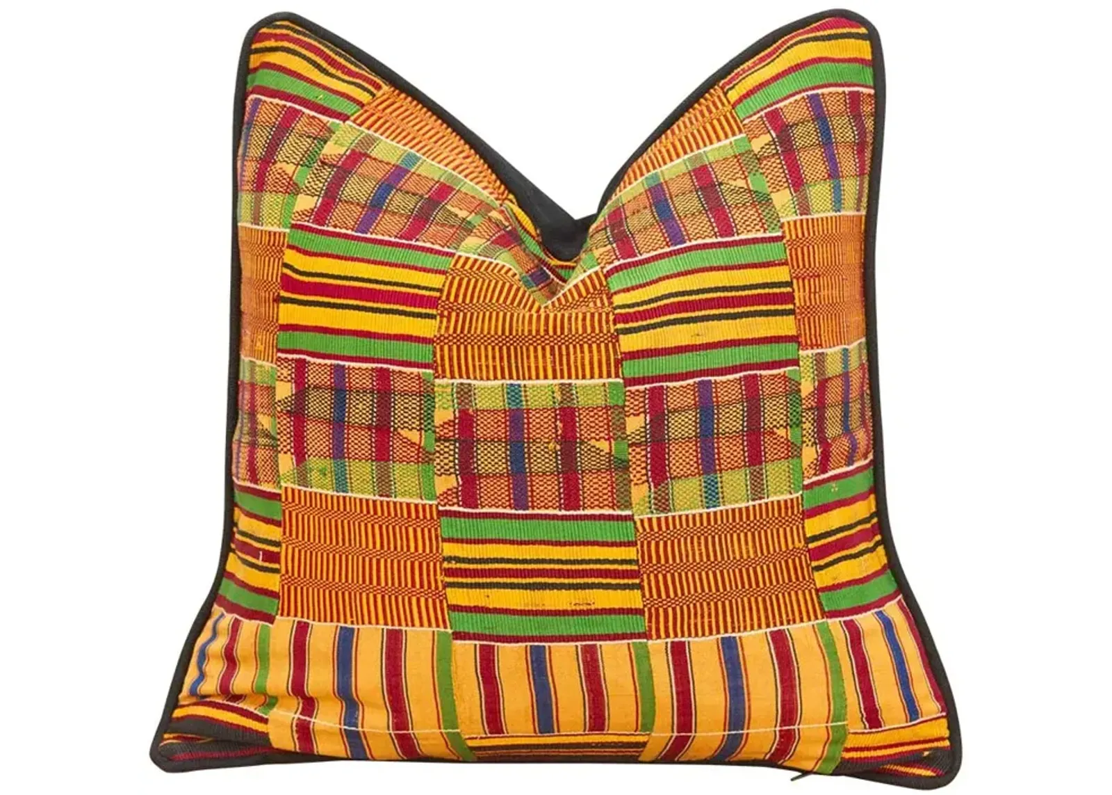 Nana Vintage African Kente Pillow Cover