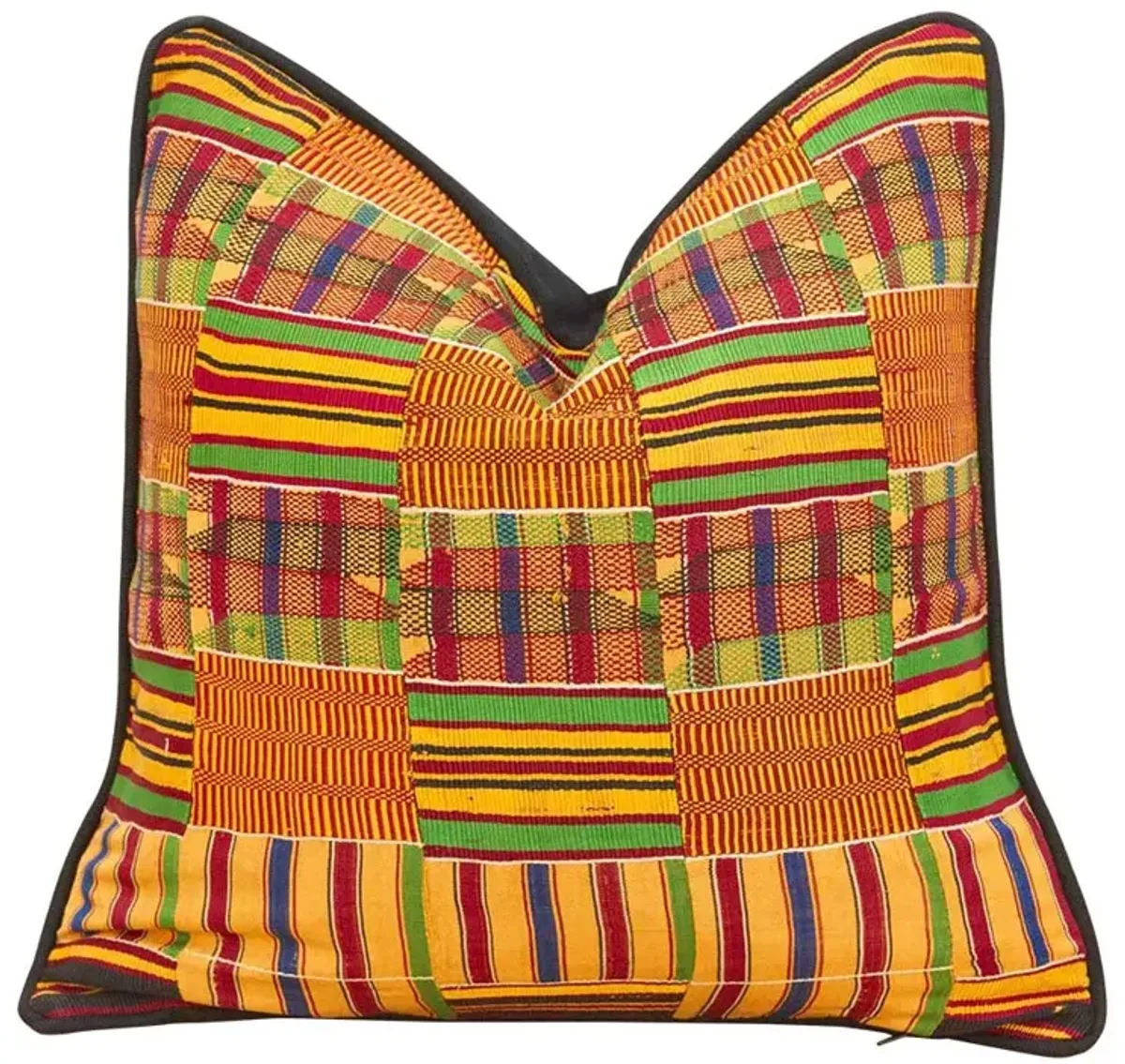 Nana Vintage African Kente Pillow Cover - de-cor