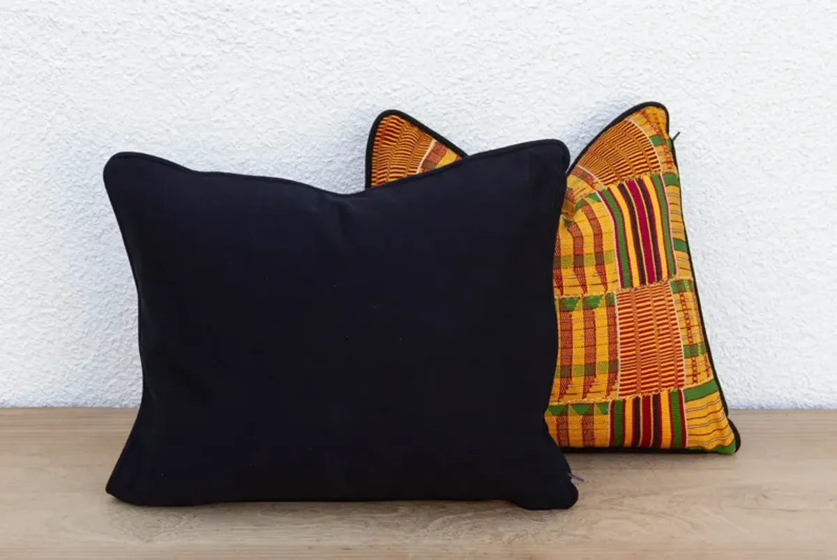 Gold Vintage African Pillow Covers.Pair