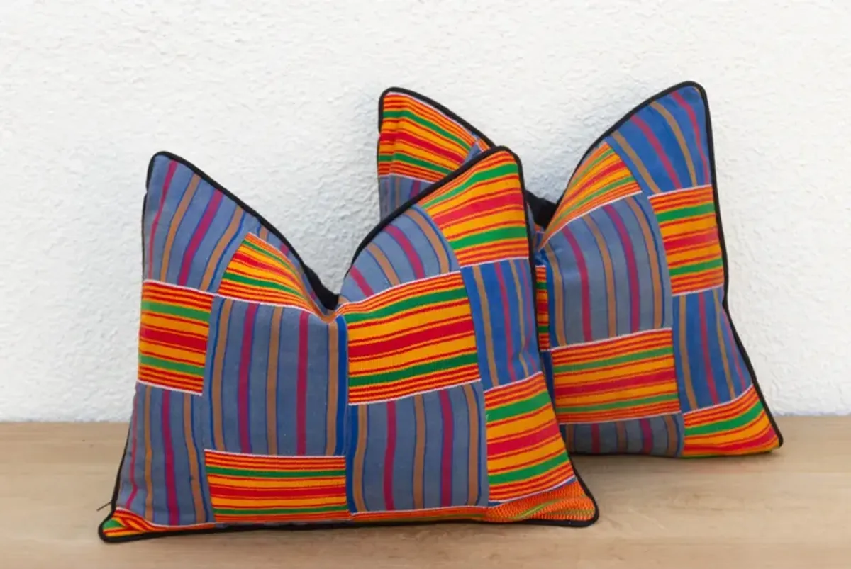 Pair of Vintage African Pillow Covers