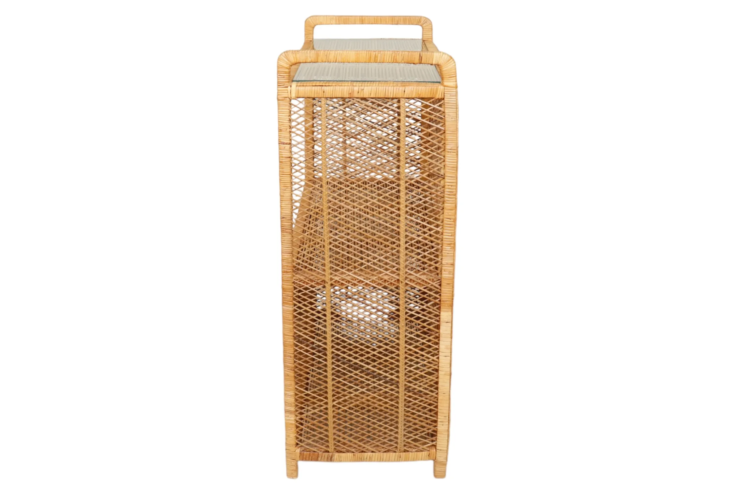 Rattan Bar Cabinet - Brown