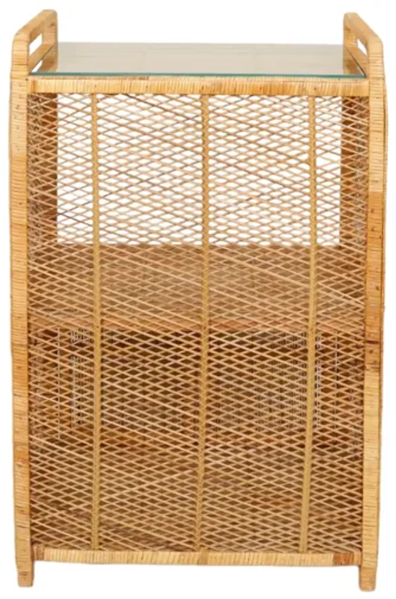 Rattan Bar Cabinet - Brown