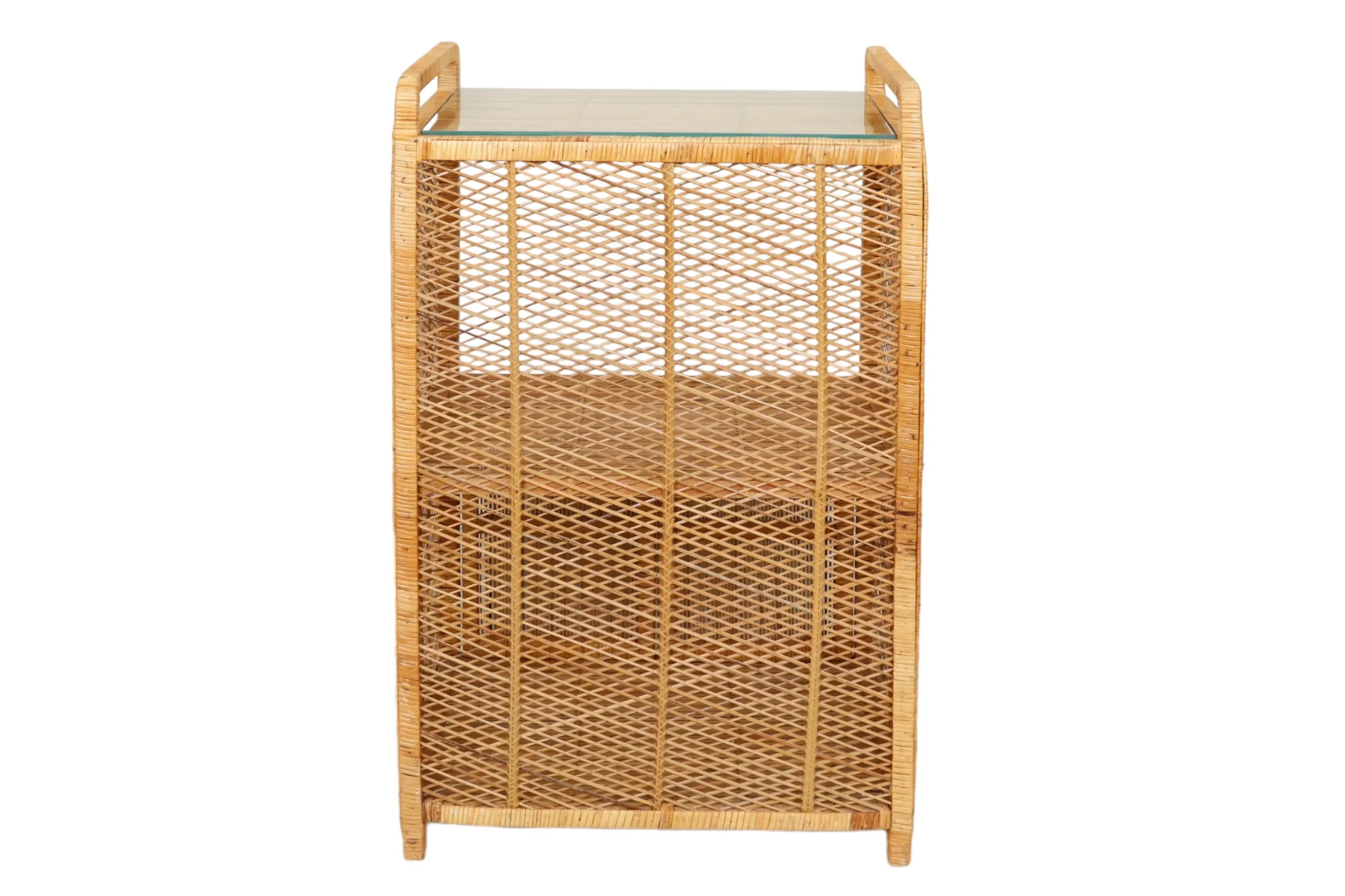 Rattan Bar Cabinet - Brown