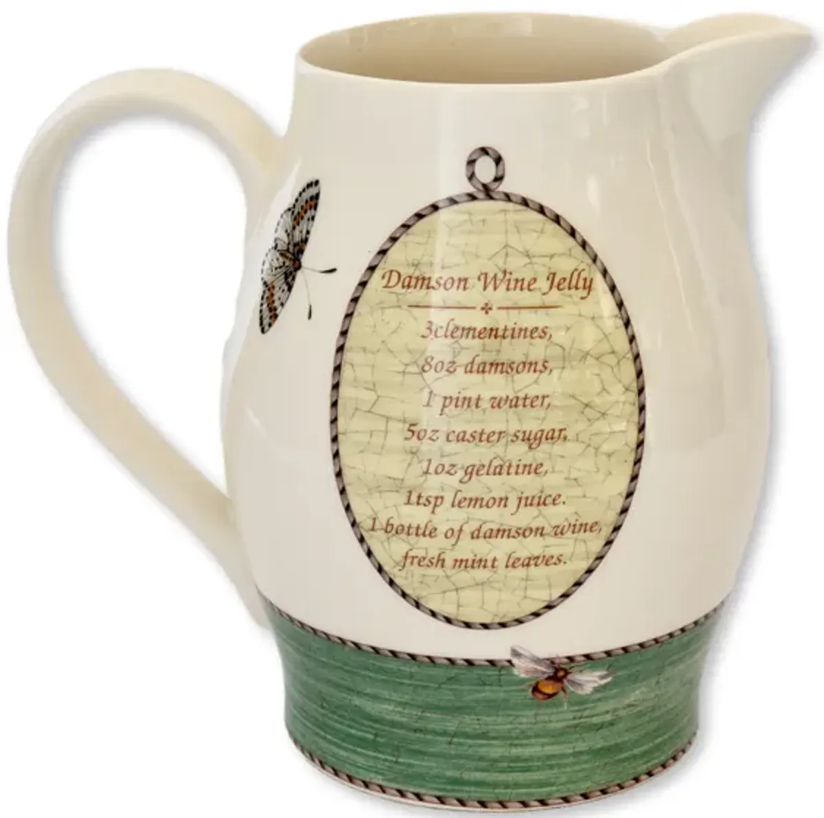 Wedgwood Queensware Botanical Water Jug - Green