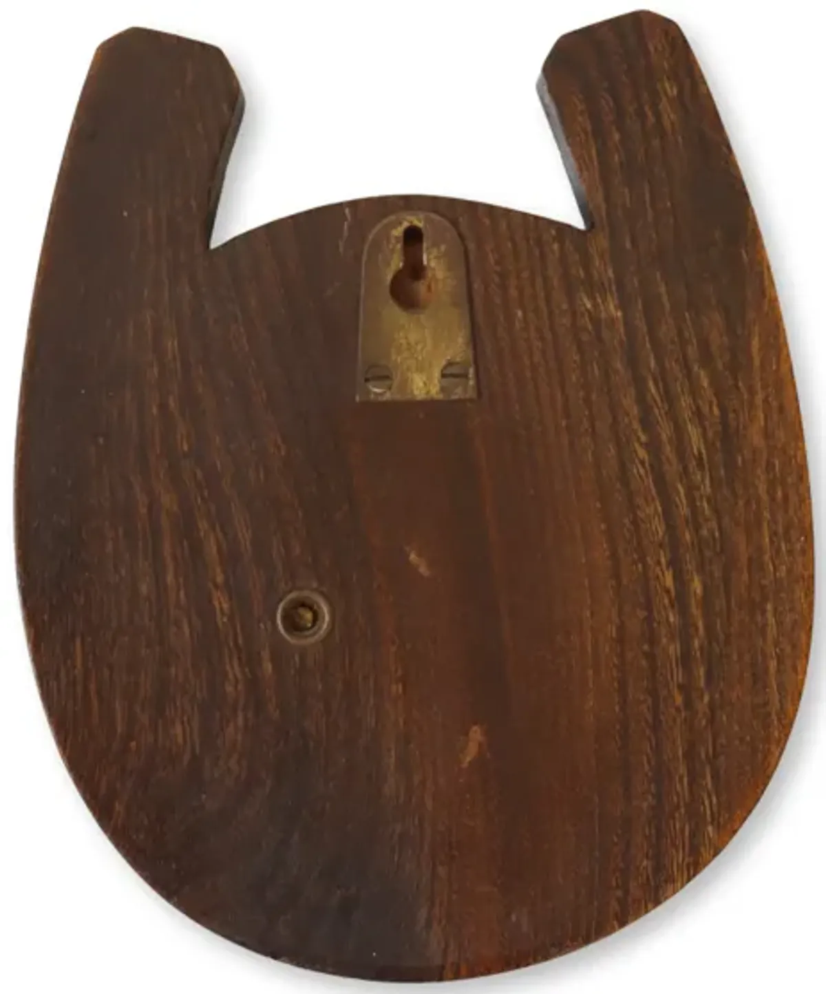 English "Horseshoe" Wall Mount Barometer - Brown