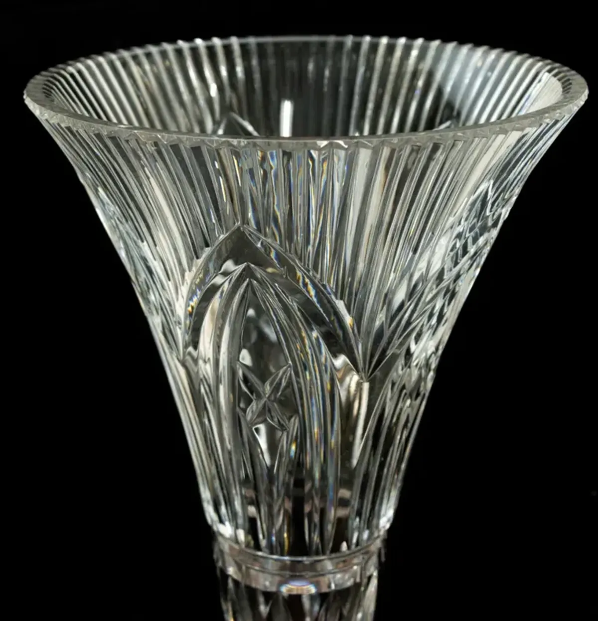 Waterford Rock of Cashel Trumpet Vase - Clear