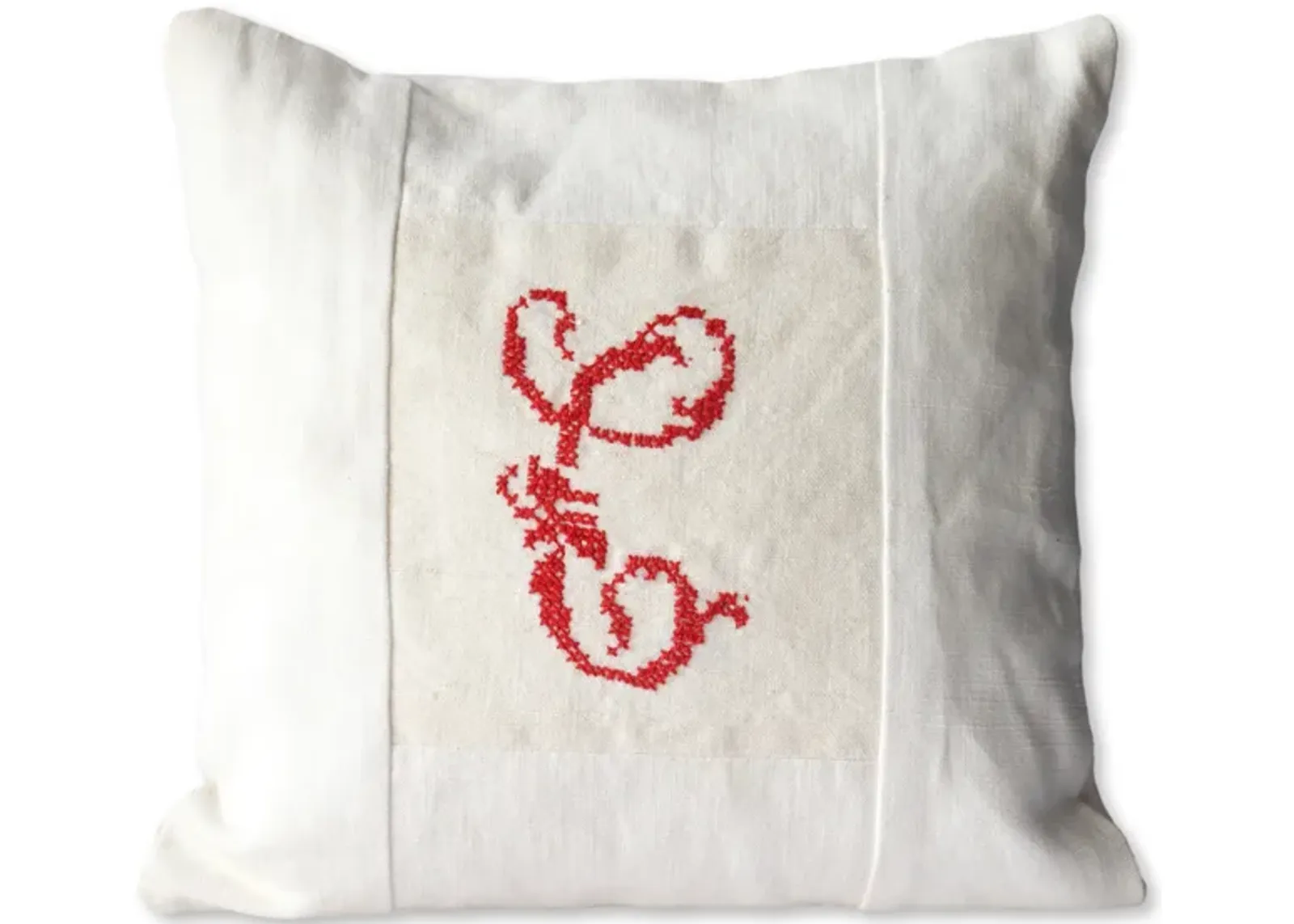 French Linen Petite Baby Pillow "C"