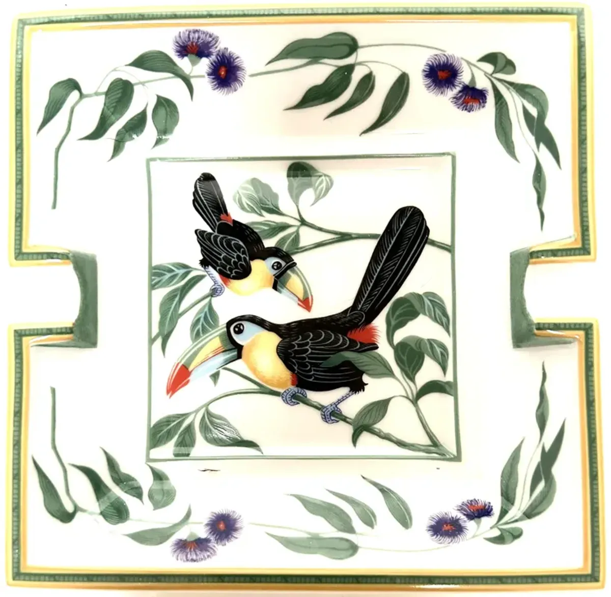 Herm s Toucans Cigar Ashtray - Green