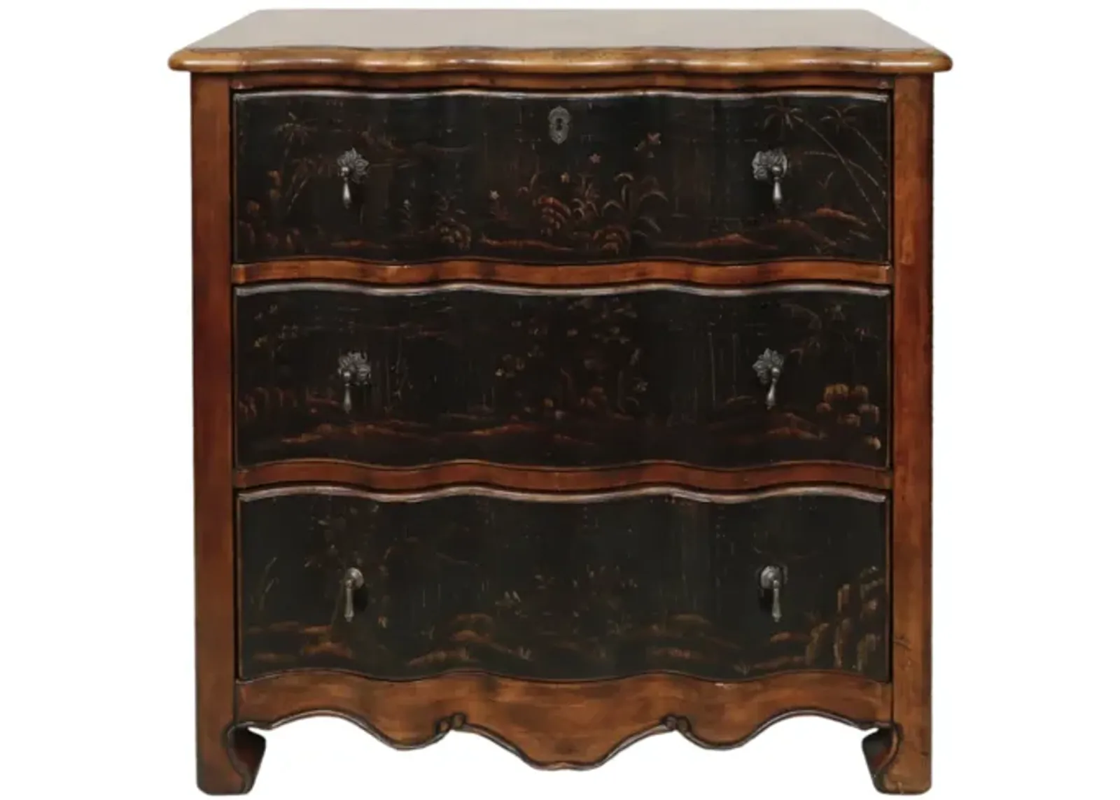 Chinoiserie Bachelor Chest by Hooker - Black