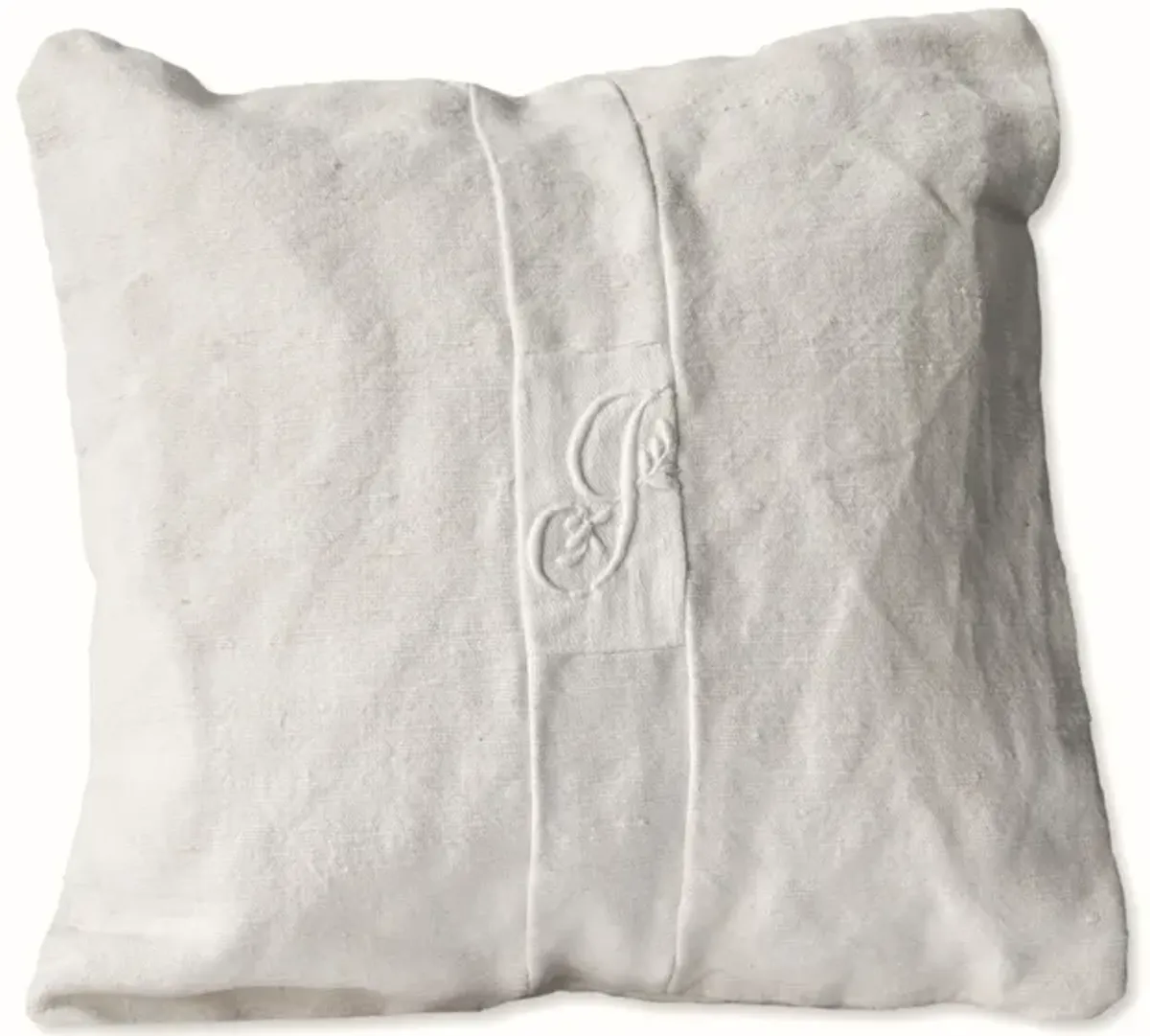 French Linen Petite Baby Pillow "G"