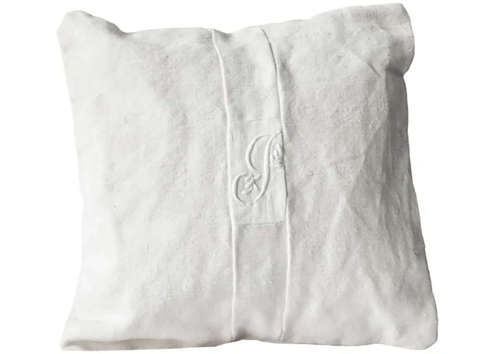 French Linen Petite Baby Pillow "G"