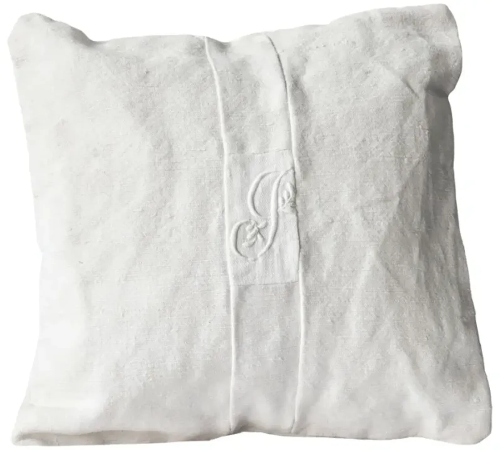 French Linen Petite Baby Pillow "G"