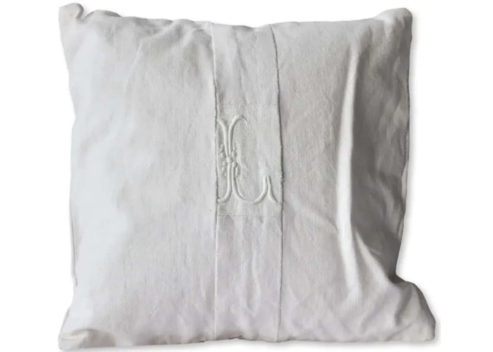 French Linen Petite Baby Pillow "L"