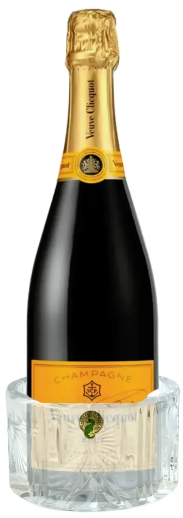 Waterford Millennium Champagne Coaster - The Queens Landing - Clear