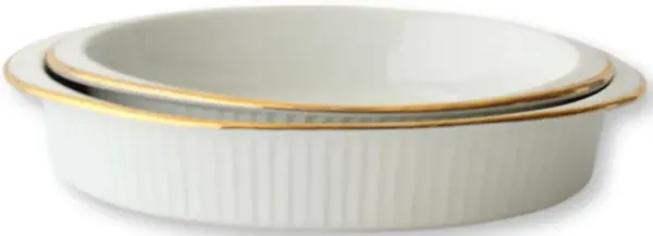 Midcentury French Au Gratin Set - 14 Pcs - The Queens Landing - Gold