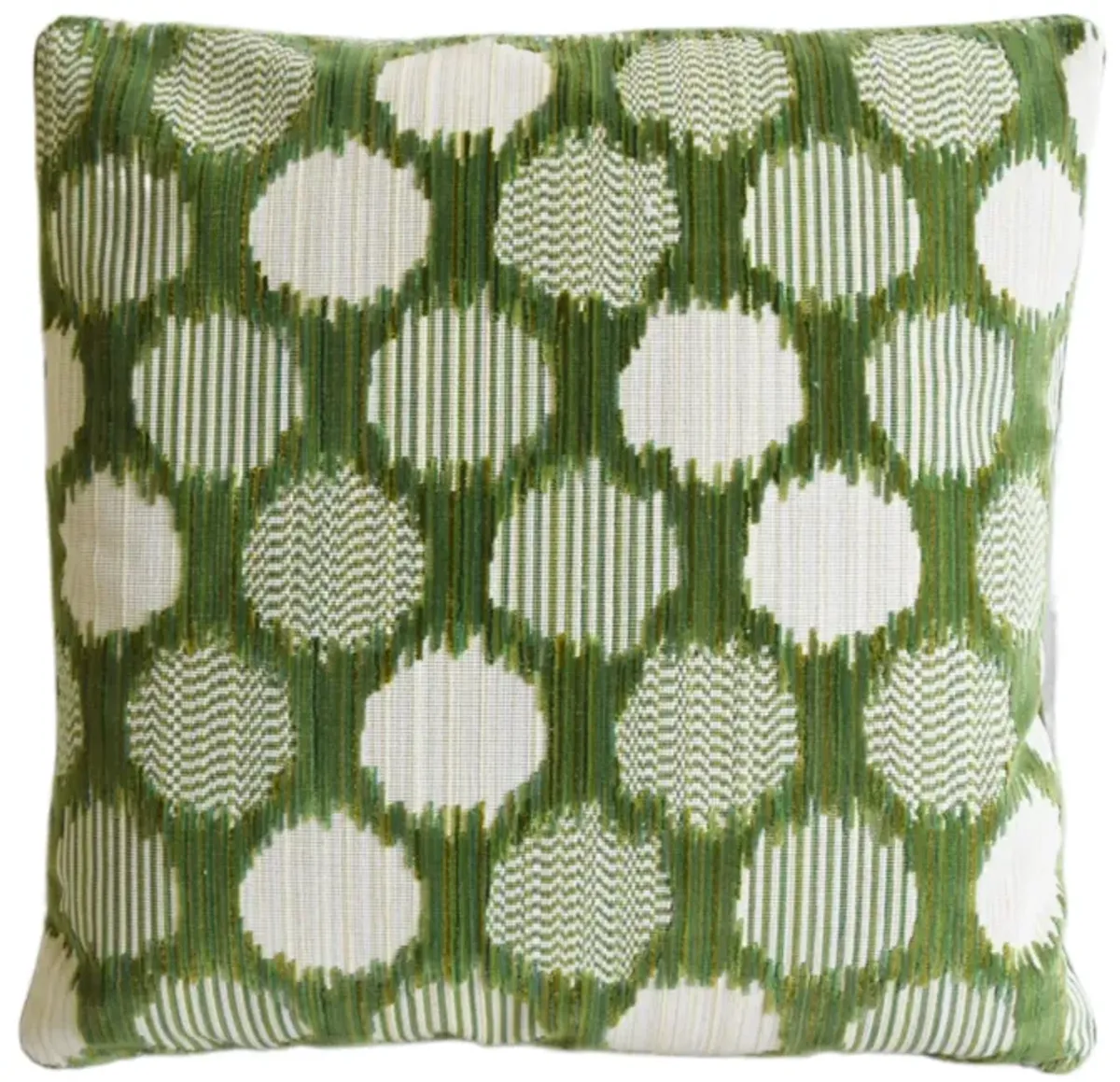 Schumacher Cirque Green Geometric Pillow