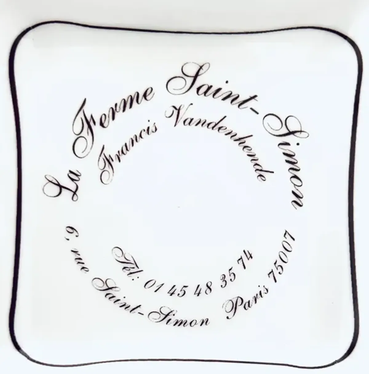 La Ferme Saint-Simon Paris Tray - white