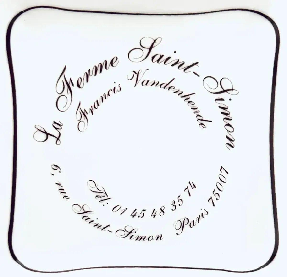 La Ferme Saint-Simon Paris Tray - white