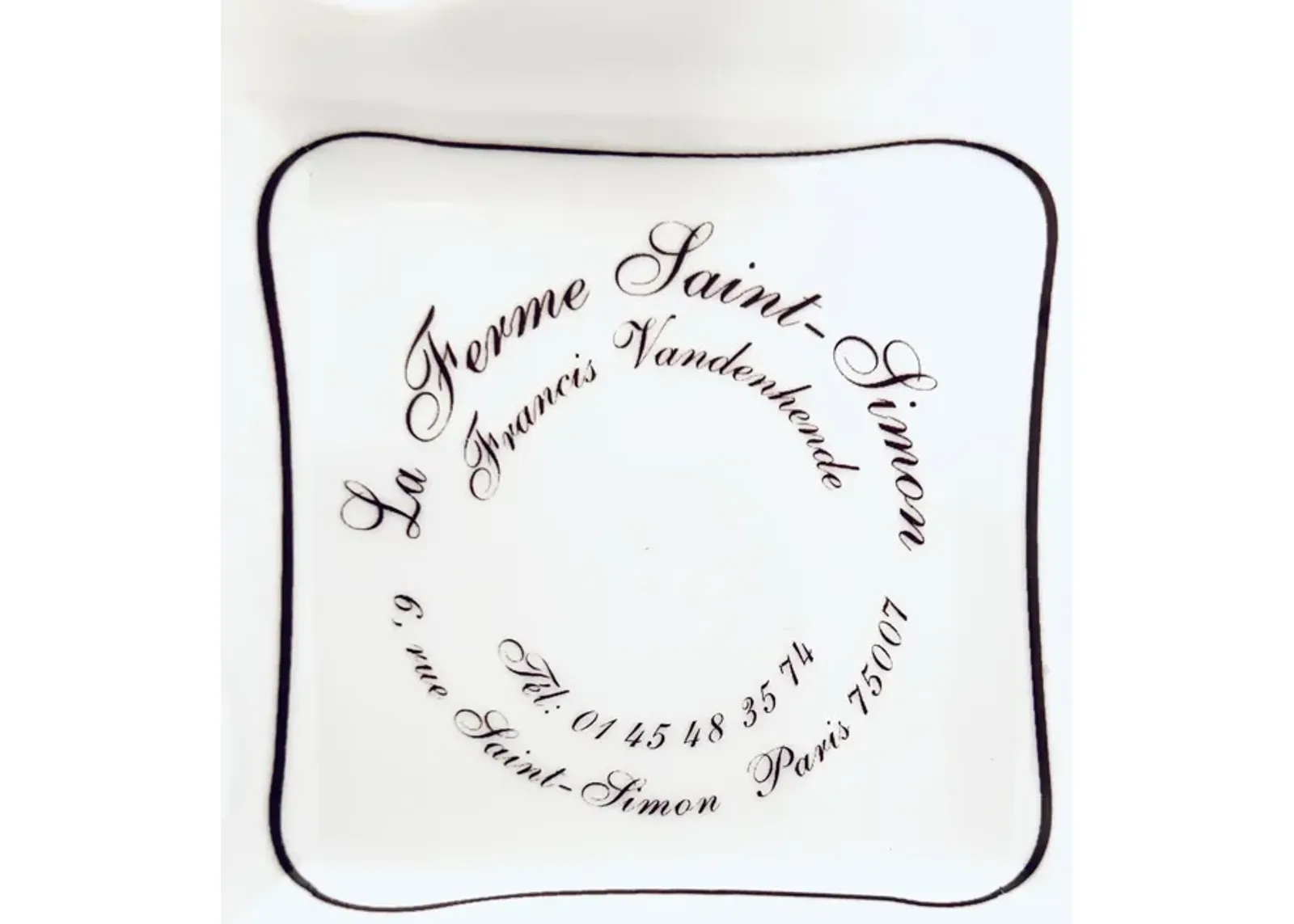 La Ferme Saint-Simon Paris Tray - white