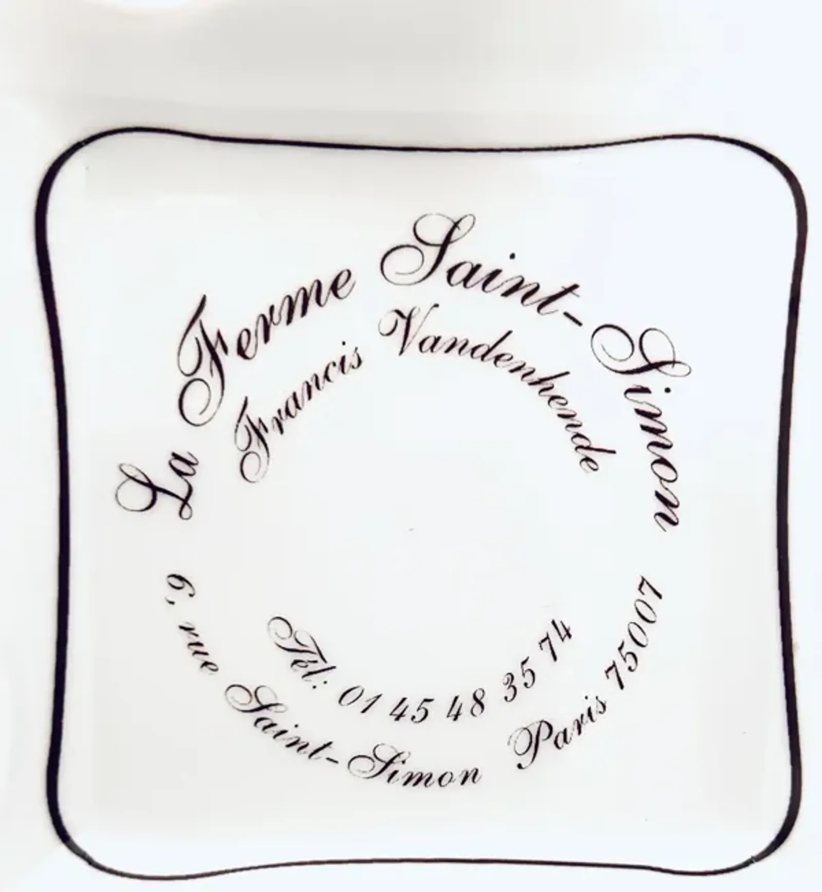 La Ferme Saint-Simon Paris Tray - white