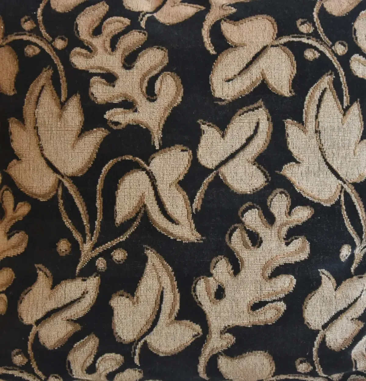 Old World Weavers Leaves Velvet Pillow