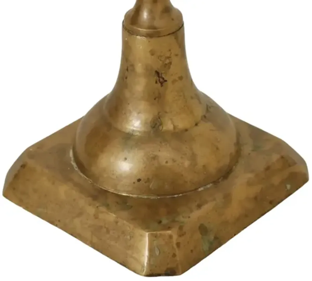 Traditional Brass Candlestick Holders - Gold