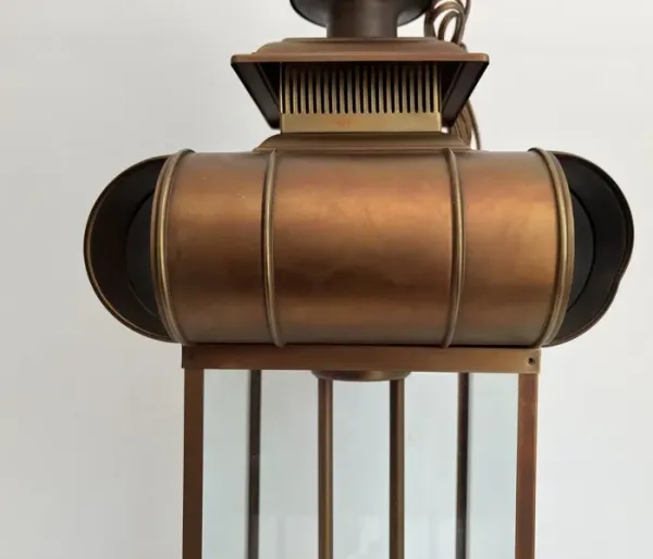 Midcentury Moe Lantern Light - C the Light Interiors - Brown