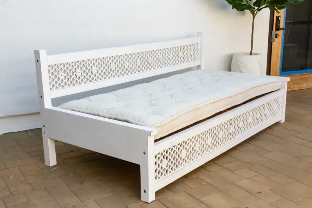 Moroccan Floral Large Lounge Daybed - Comfortable, Sturdy