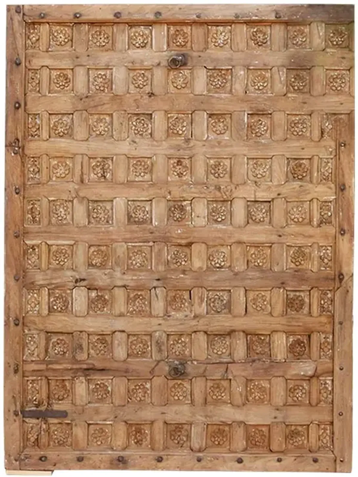 18th C. Bikaner Carved Ceiling Panel - de-cor