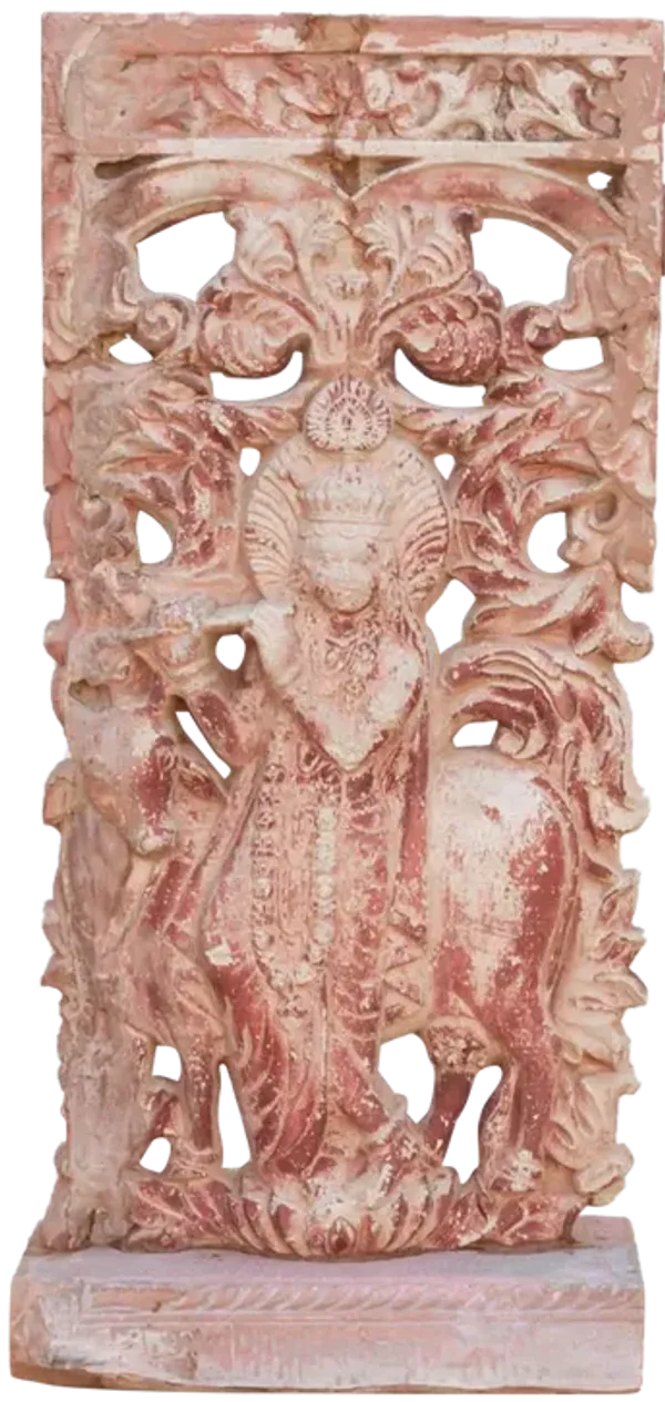 Mid-Century Indian Krishna Statue - de-cor