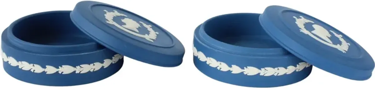1977 Queen Elizabeth Jubilee Boxes - The Queens Landing - Blue