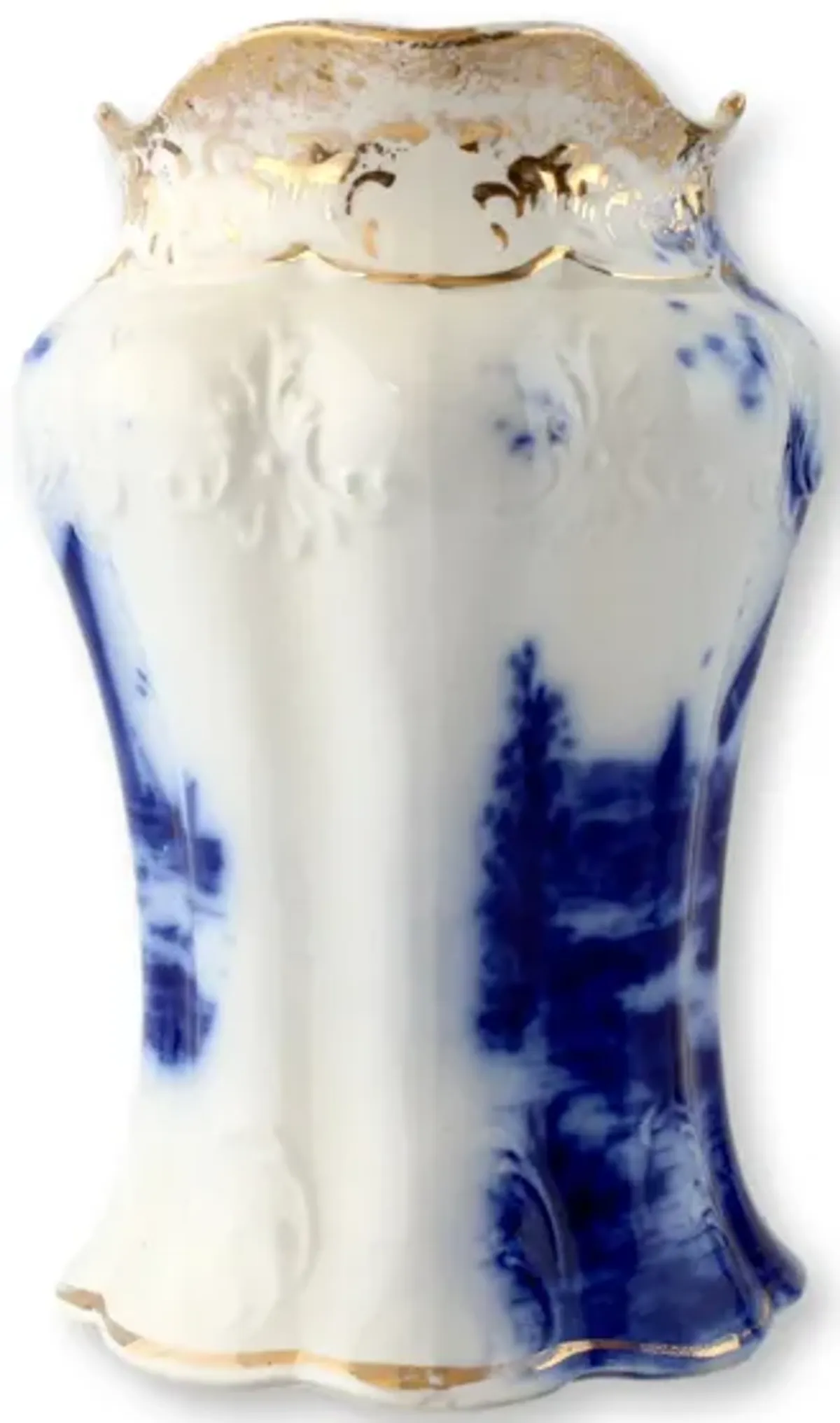 English Flow Blue Nautical Jugs - Set of 2 - New England Mercantile