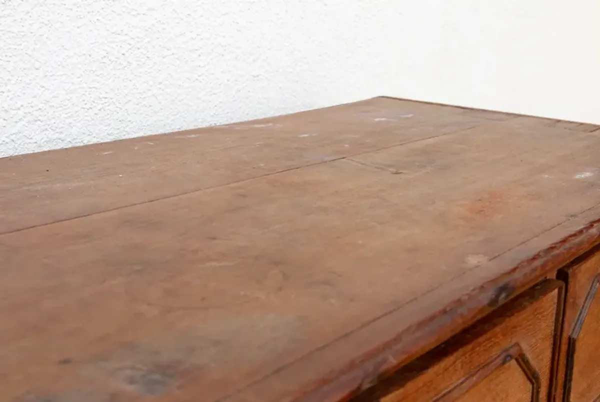 Antique Colonial Teak Chest on Chest - Brown