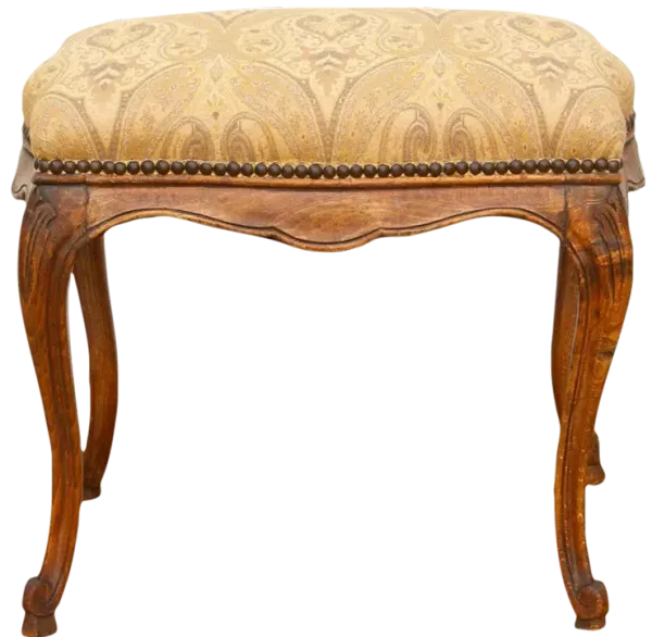 Graceful Mid 20th Century French Stool