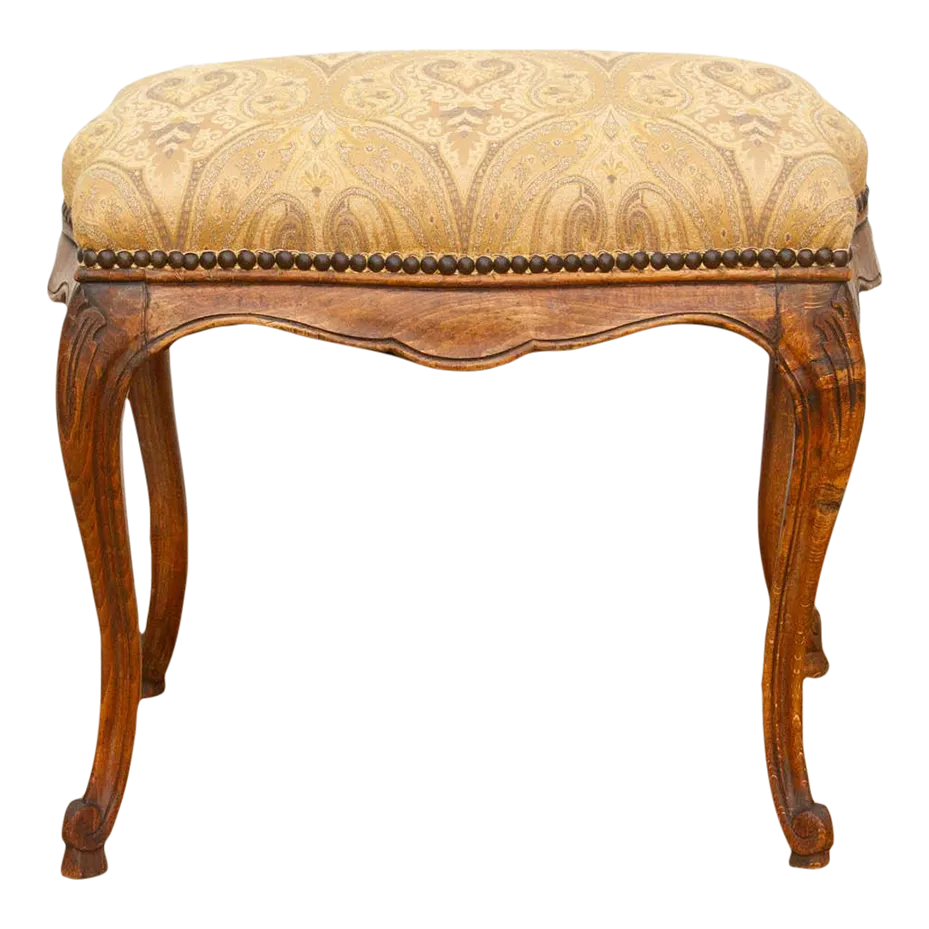 Graceful Mid 20th Century French Stool