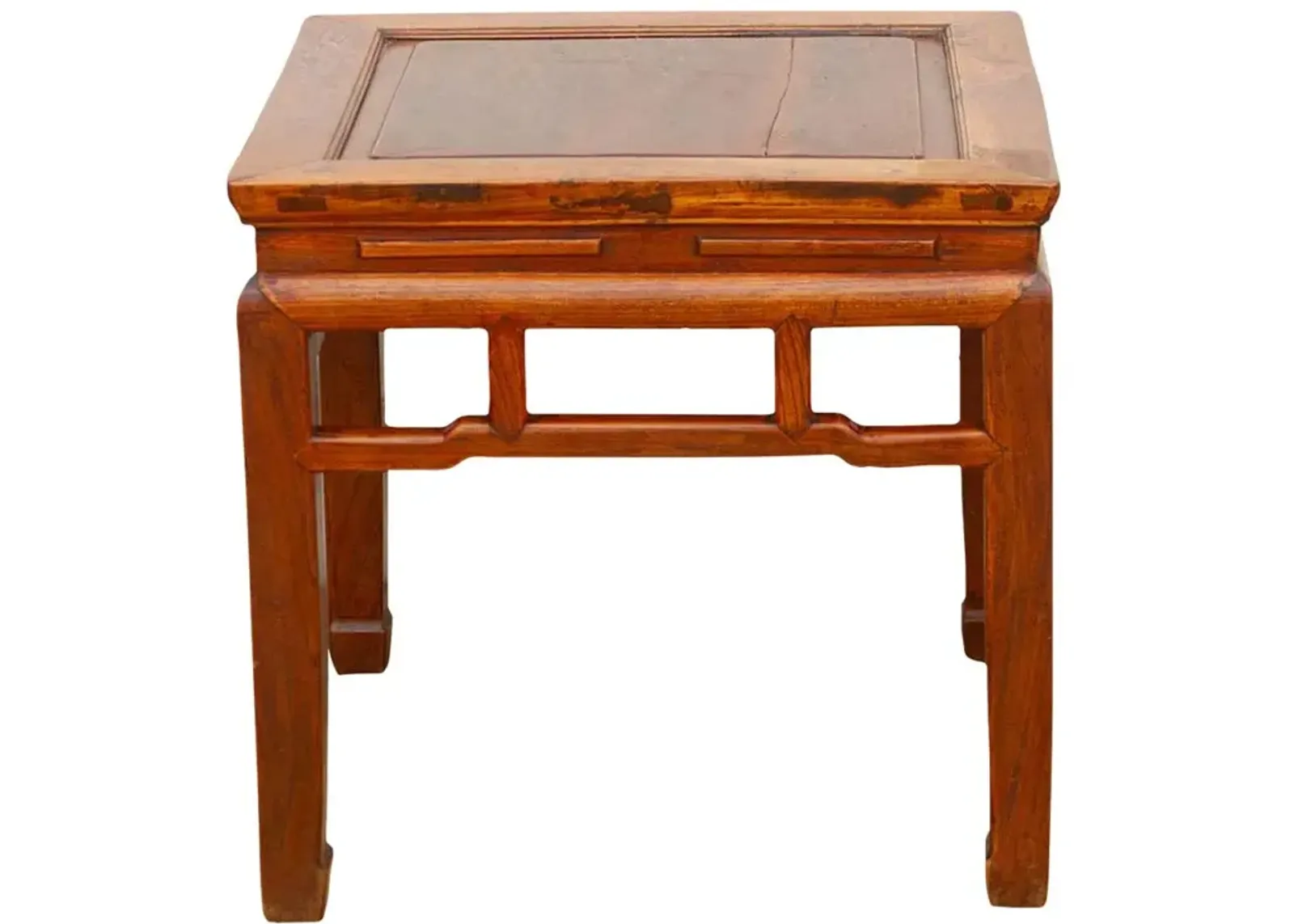 Vintage Hardwood Chinese End Table