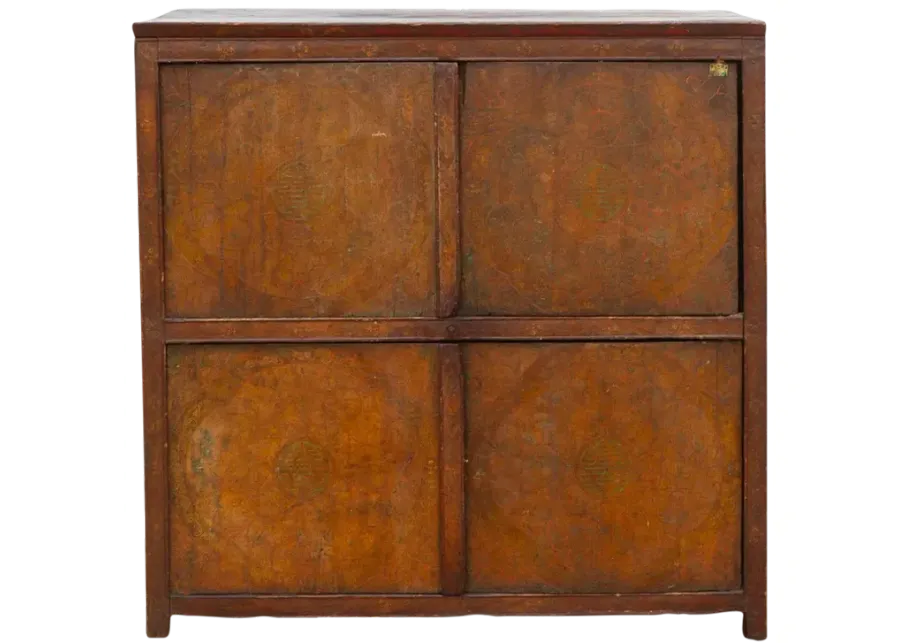 18th Century Painted Tibetan Cabinet - Brown