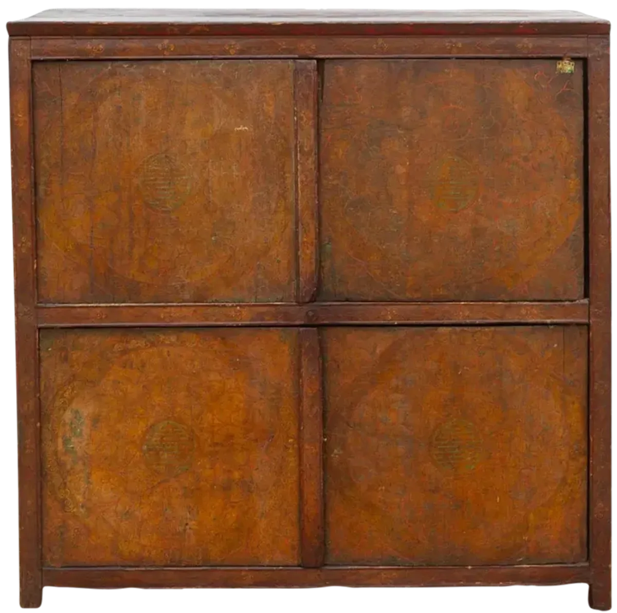 18th Century Painted Tibetan Cabinet - Brown