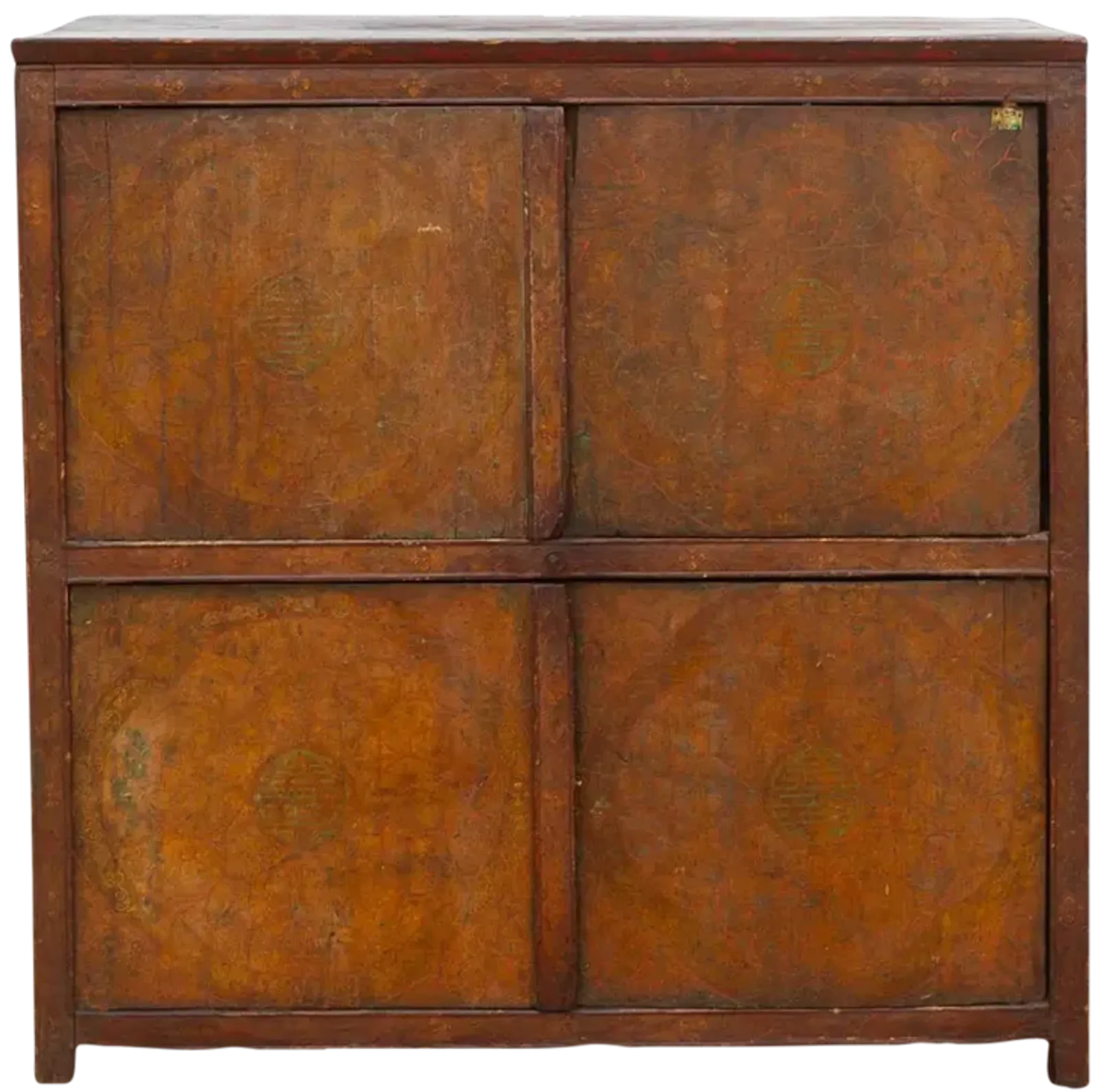 18th Century Painted Tibetan Cabinet - Brown