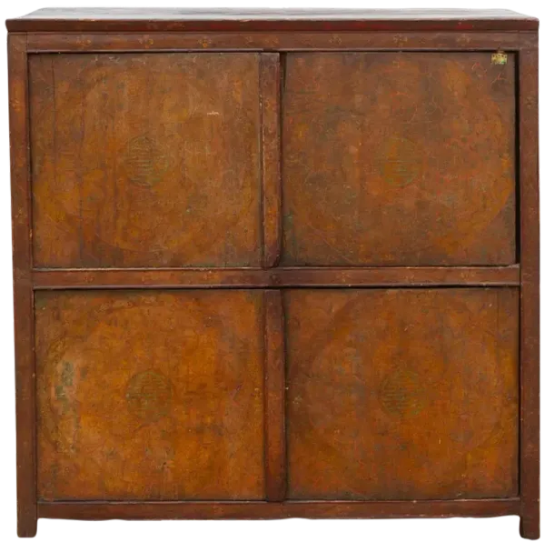 18th Century Painted Tibetan Cabinet