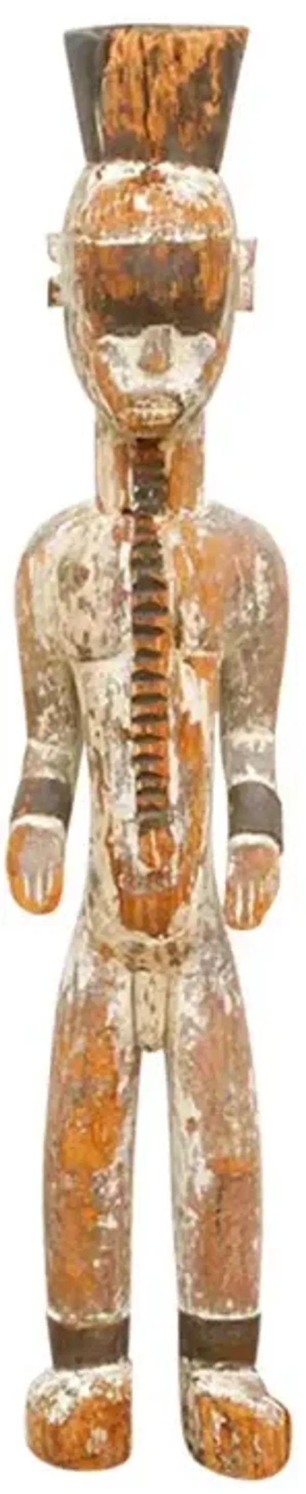 Rare Antique Standing Igbo Male Figure