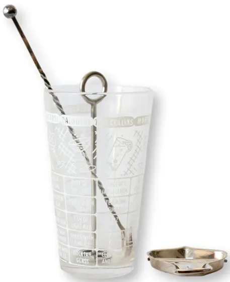 Midcentury Cocktail Mixology Set